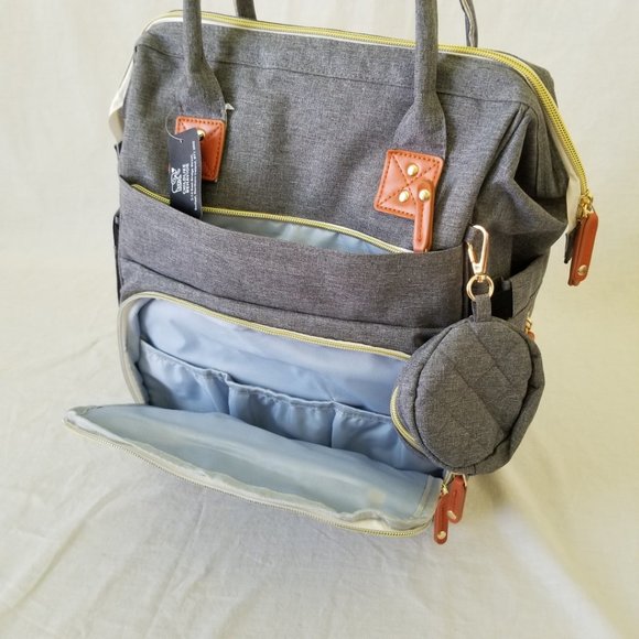 NWT! Childlike Behavior Backpack w/Anti-Theft, Pacifier Pouch, & Stroller Straps - Picture 6 of 16